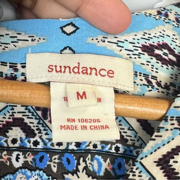 EUC Sundance Multi Patch Print Boho Peasant Dress - Picture 9 of 10